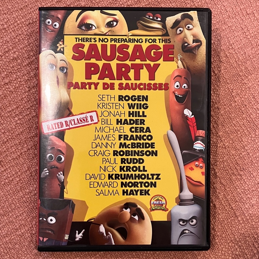 Sausage Party DVD - Seth Rogen Jonah Hill James Franco Michael Cera
